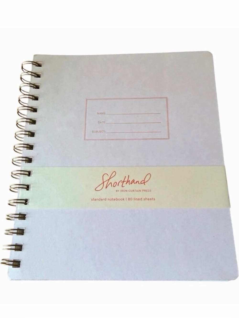 Shorthand by Iron Curtain Press Standard Notebook Task Pad 80 Sheets New